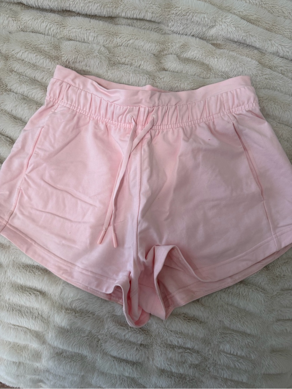lululemon athletica Light Pink Drawstring Athletic Shorts